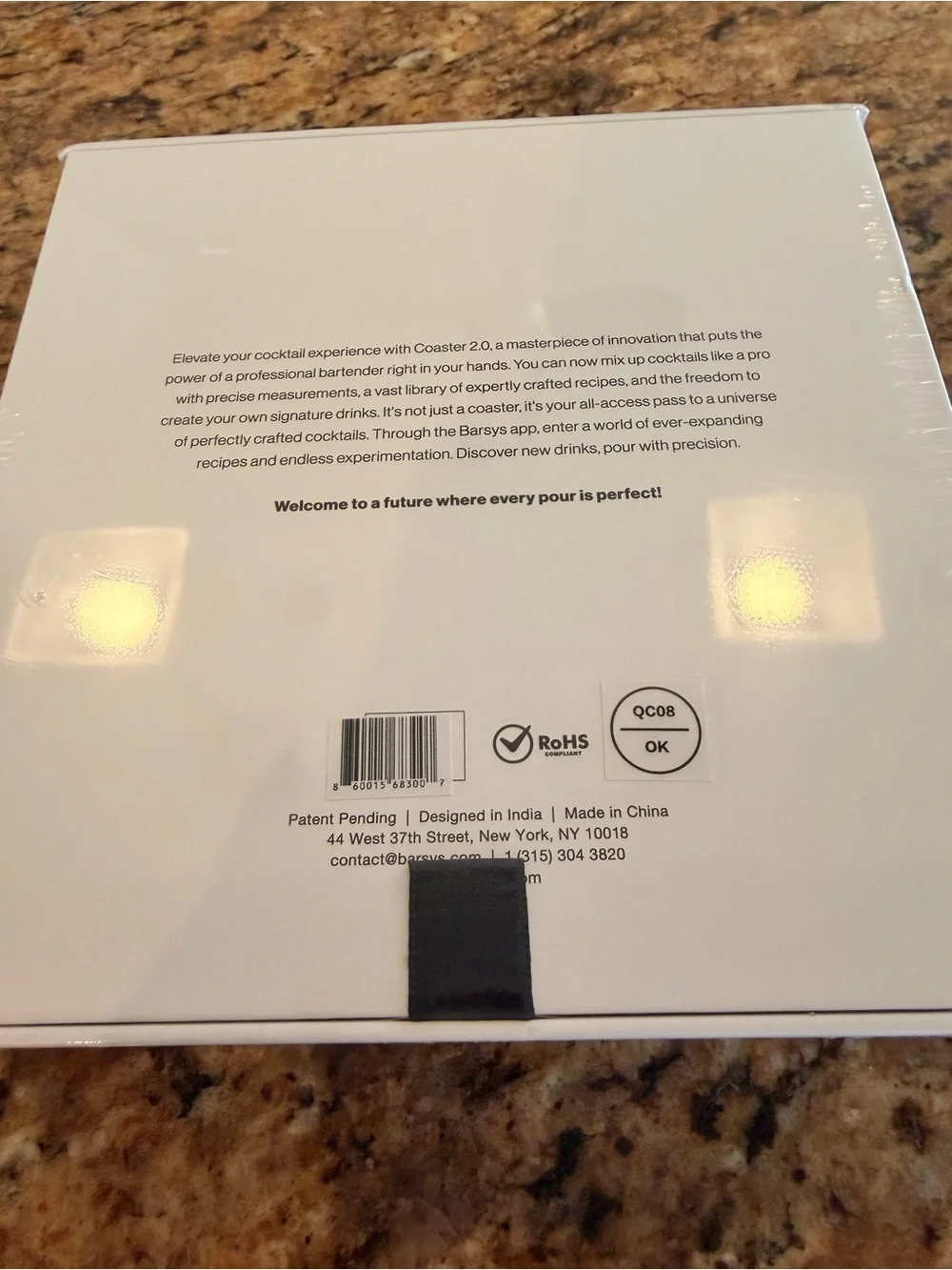 Barsys Coaster 2.0 Blue - BNIB - Enhance Cocktail Mixing Experience Smart Device